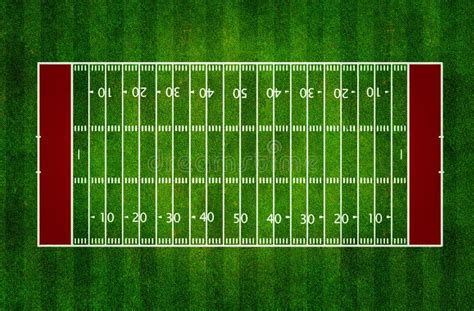 American Football Field Drawing