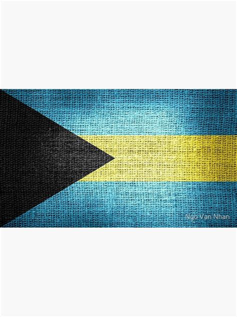 Bahamas Flag Poster By Enhan Redbubble