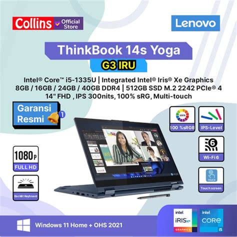 Promo Lenovo Thinkbook S Yoga G Iru I U Gb Fhd Touch W