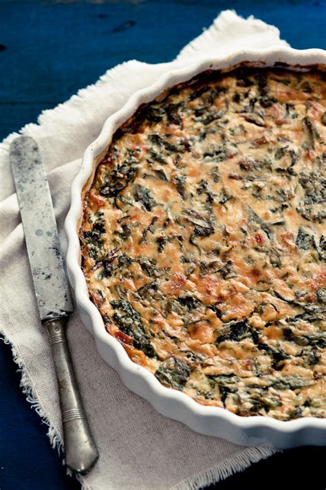 Cook Your Dream Naked Beet Green Quiche