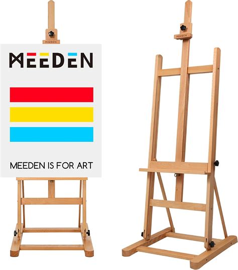 MEEDEN Art Painting Easel Solid Beechwood H Frame Studio Easel Stand