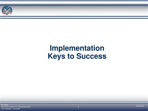 Ppt Implementation Keys To Success Powerpoint Presentation Free