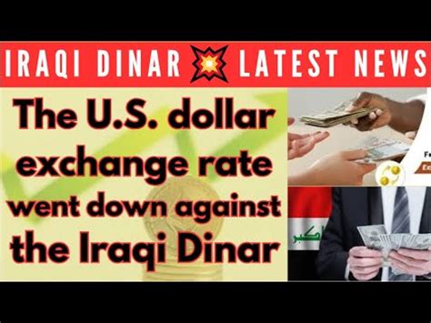 Iraqi Dinar The Us Dollar Against The Iraqi Dinar Declined In The