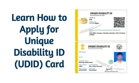 Udid Card Learn How To Apply For A Udid Card Govtsevaa