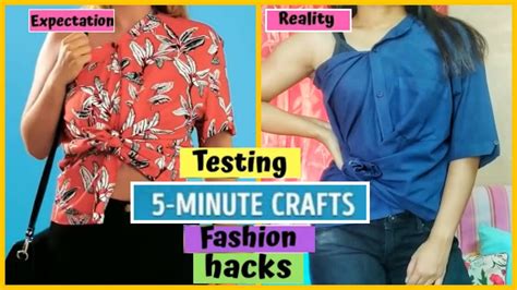 Testing Out Viral Fashion Hacks By 5 Minute Crafts Part 2 🤣🤣🤣 Youtube