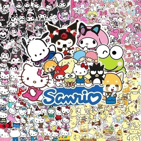 200 120 100 60pcs Mixed Cartoon Sanrio Stickers Cute Hello Kitty