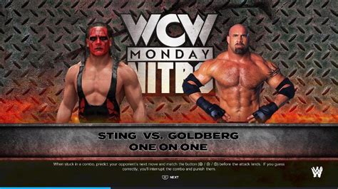 WWE 2K24 Sting Vs Goldberg YouTube