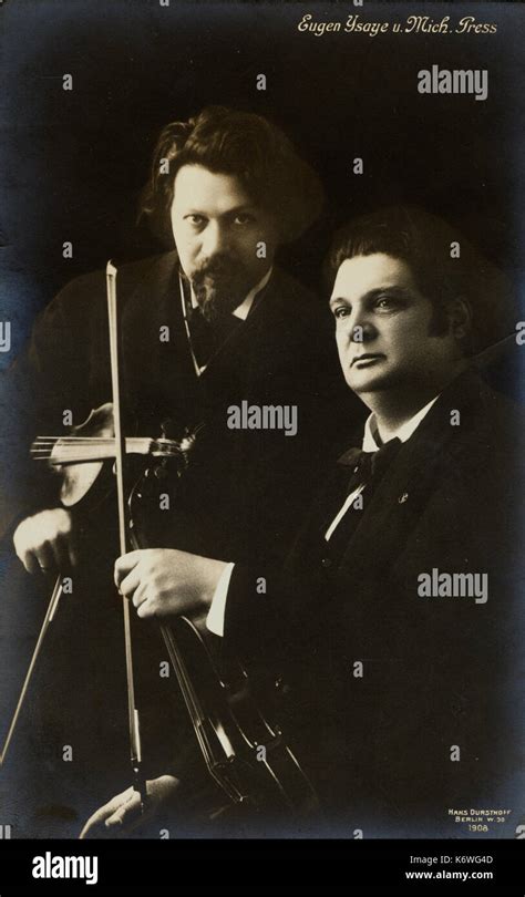 Eugene Ysaye 1858 1931 Belgian Violinist Hi Res Stock Photography And