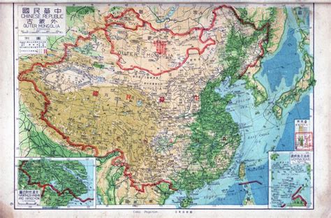 Large Topographical Map Of China In English And Chinese China Asia Mapsland Maps Of The