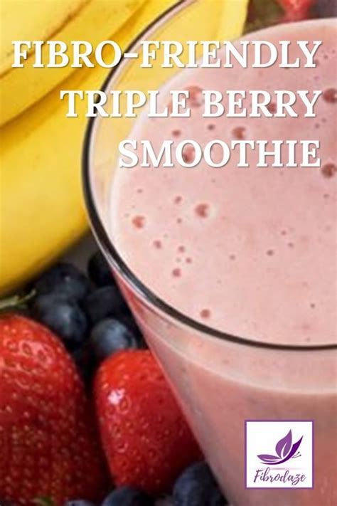 Fibro Friendly Triple Berry Smoothie