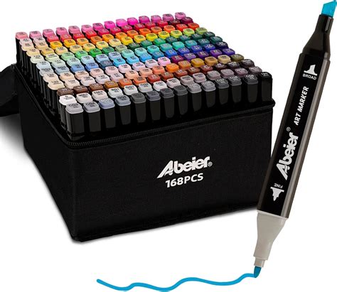 168 Farben Marker Set Filzstifte Set Alkohol Marker Twin Tip Marker