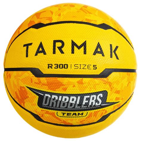 TARMAK R300 Kids' Size 5 Basketball for Beginners - Yellow...