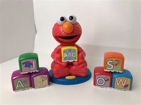 Sesame Street Elmos Find And Learn Alphabet Blocks Hasbro Talking