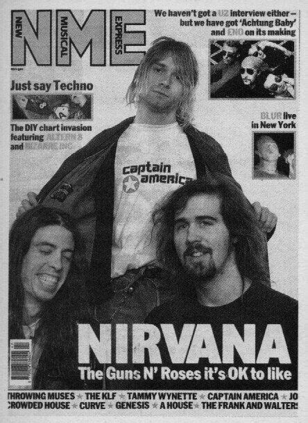 November 8 1991 Nirvana Get Photographed By AJ Barratt For NME In