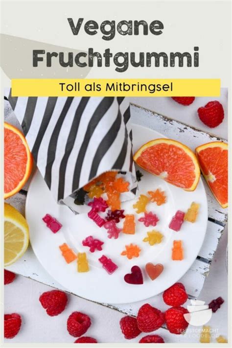 Gummibärchen selber machen vegan ohne Gelatine Selbstgemacht Der