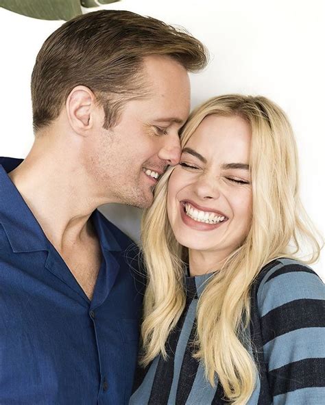 Margot Robbie On Usa Today With Alexander Skarsg Rd June