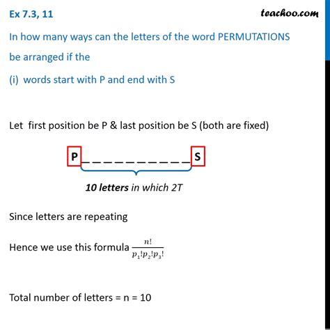 Ex In How Many Ways Can Letters Of Permutations