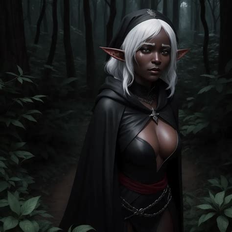 File To Image Solo Female Drow Elf Rogue Sensual