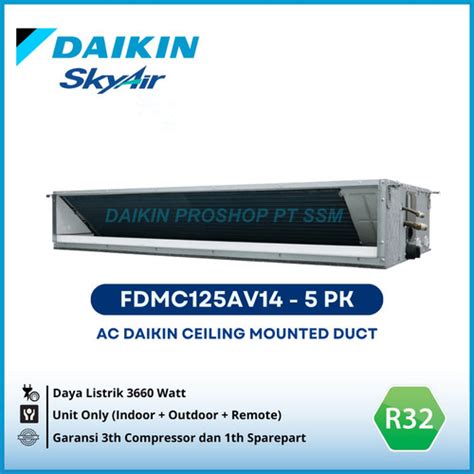 Promo Ac Daikin Split Duct 5 PK Standard FDMC125AV14 Wireless