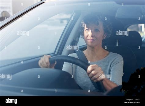 Mature Woman Driving Car Hi Res Stock Photography And Images Alamy