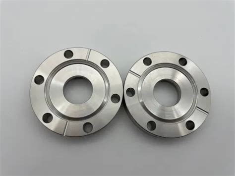 Customized Uhv Flange Stainless Steel Flange Cast Flanges Cf Bored Flange With Threaded Holes