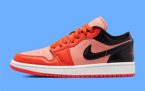 The Air Jordan 1 Low Appears In New Orange And Black Arrangement