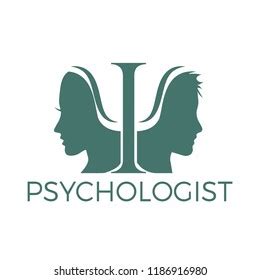 Vector Logo Psychologist Symbol Two Human Stock Vector (Royalty Free ...