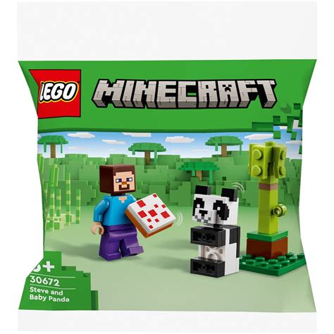 Lego Minecraft Steve Mit Baby Panda Smyths Toys Sterreich