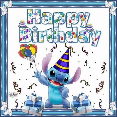 Stitch Happy Birthday Disney Happy Birthday Drawings Stitch Cartoon