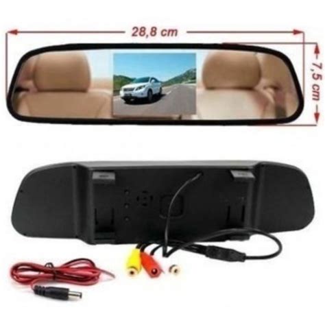 Kit camera 2X1 retrovisor camera ré borboleta em Promoção Ofertas