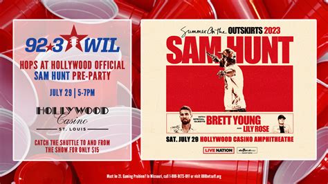 Sam Hunt Official Pre Party 923 Wil
