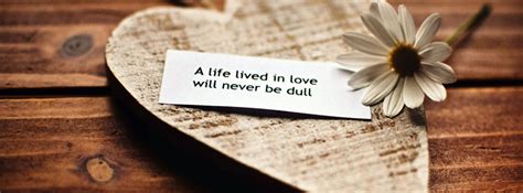 Life with Love Quote FB Cover Image - [851 x 315]