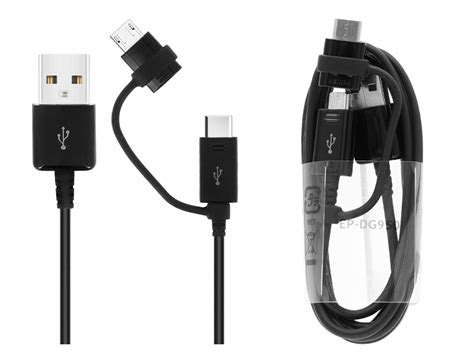 Oryginalny Uniwersalny Kabel Samsung Combo W Micro Usb Usb Typ C