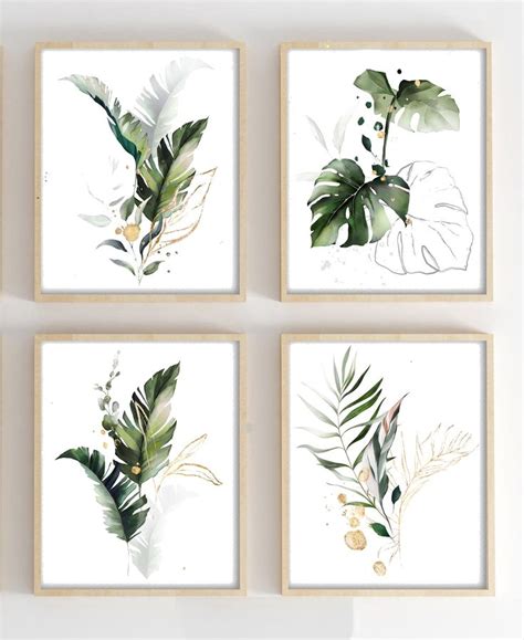 Art Collectibles Digital Prints Prints Leaf Print Plant Prints