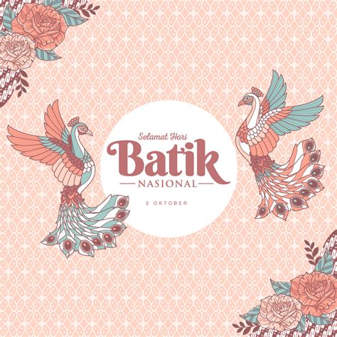 Poster Gambar Ucapan Selamat Hari Batik Nasional Oktober Sketzhbook