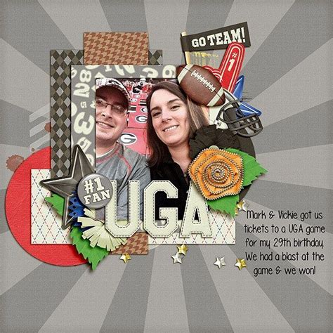 Layout Using Sports Galore Digital Scrapbook Kit By Magical Scraps