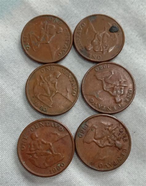 1960 One Centavo Philippine Coin 40 Each Hobbies Toys Memorabilia