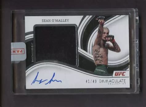 Panini Immaculate Ufc Sean O Malley Fighter Porn Patch Auto