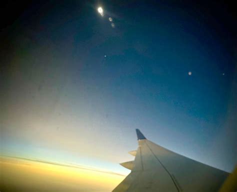 See Stunning Photos From Solar Eclipse Flight From Austin To Detroit