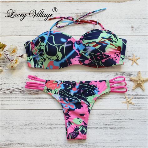 Brazilian Sexy Bikini Set Bandage Swimsuit Biquinis Micro Mini