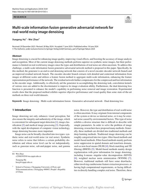 Multi Scale Information Fusion Generative Adversarial Network For Real