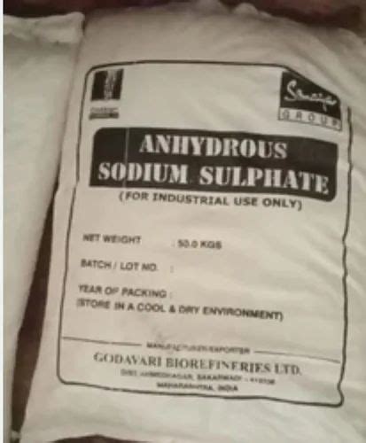 Sodium Sulphate Anhydrous 50 Kg Bag 50Kg Bag At Rs 11 Kg In Mumbai