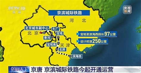 京唐 京滨城际铁路今起开通运营 图片中国中国网