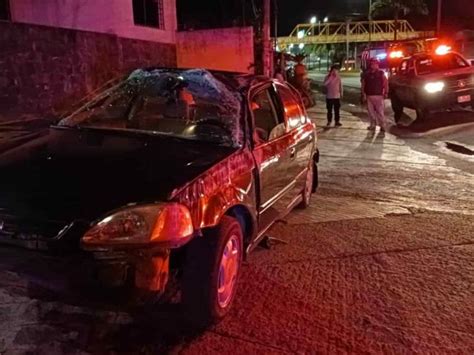 Un Lesionado Deja Volcadura En Bulevar Xalapa Coatepec