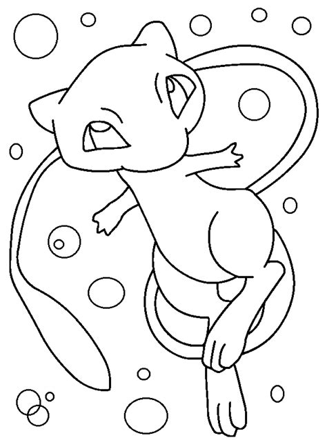 Mew Template By Shadowxmephiles On DeviantArt Pokemon Coloring Pages