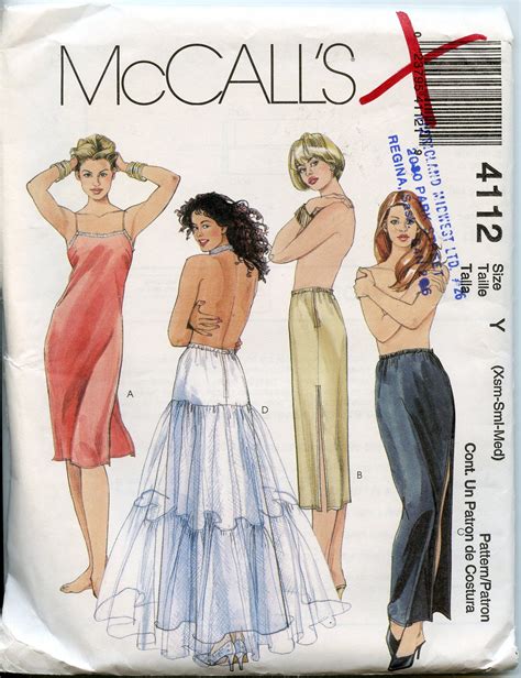 Women S Full Slip Sewing Pattern Half Slip Pattern Etsy In