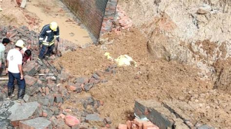 In Photos Three Women Killed After Under Construction Buildings Wall Collapses In Maharashtra