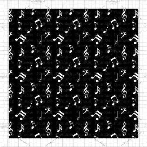 Music Notes Music Notes Digital Scrapbooking Scrapbook Paper