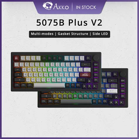 Teclado Mec Nico Para Juegos Akko 5075B Plus V2 75 Intercambiable