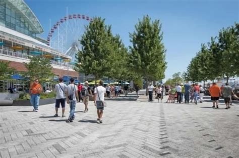 Unilock Navy Pier With Custom Promenade Plank Paver In Series 3000